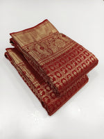 Load image into Gallery viewer, Classic Chilli Red 2gm Zari Elegance Kanchipuram Handloom Silk Saree SS25297
