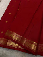 Load image into Gallery viewer, Classic Scarlet Red Elegance Kanchipuram Handloom Silk Saree SS24545
