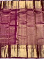 Load image into Gallery viewer, Classic Ruby Pink 2gm Zari Bridal Elegance Kanchipuram Handloom Silk Saree SS28258
