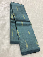 Load image into Gallery viewer, Classic Metallic Grey 2gm Zari Kanchipuram Handloom Silk Saree SS25975
