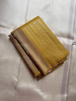 Load image into Gallery viewer, Classic Mustard &amp; Baby Pink Elegance Kanchipuram Handloom Silk Saree SS27635

