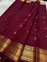Load image into Gallery viewer, Classic Garnet Red Bridal Elegance Kanchipuram Handloom Silk Saree SS27189
