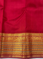 Load image into Gallery viewer, Classic Pine Green &amp; Brick Red 2gm Zari Bridal Elegance Kanchipuram Handloom Silk Saree SS27127

