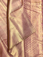 Load image into Gallery viewer, Classic Pastel Pink 2gm Zari Bridal Elegance Kanchipuram Handloom Silk Saree SS24391
