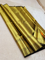 Load image into Gallery viewer, Classic Gold 2gm Zari Bridal Elegance Kanchipuram Handloom Silk Saree SS27547
