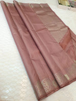 Load image into Gallery viewer, Classic Cocoa Brown Elegance Kanchipuram Handloom Silk Saree SS25505
