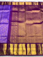 Load image into Gallery viewer, Classic Lavender &amp; Vadamalli 2gm Zari Bridal Elegance Kanchipuram Handloom Silk Saree SS25273
