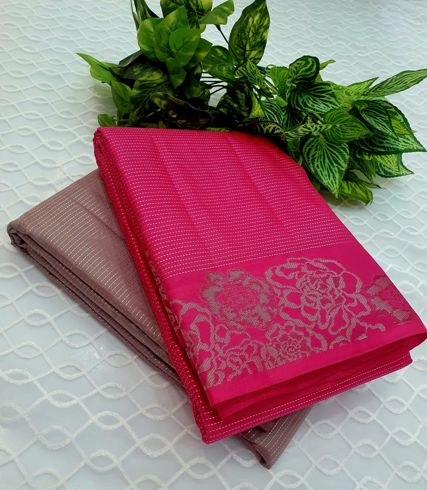 Classic Hot Pink Elegance Kanchipuram Handloom Silk Saree SS25506