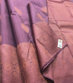 Load image into Gallery viewer, Classic Shimmer Lilac Double Warp Handloom Soft Silk Saree SS27877
