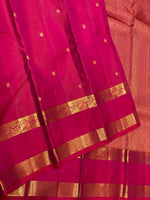 Load image into Gallery viewer, Classic Deep Pink 2gm Zari Vaira Oosi Kanchipuram Handloom Silk Saree SS26513
