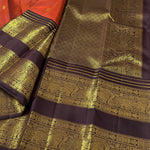 Load image into Gallery viewer, Classic Golden Brown &amp; Espresso Brown 2gm Zari Bridal Elegance Kanchipuram Handloom Silk Saree SS28208

