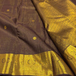 Load image into Gallery viewer, Classic Dark Chocolate Brown Elegance Kanchipuram Handloom Silk Saree SS28578
