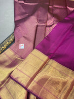 Load image into Gallery viewer, Classic Wine Red Bridal Elegance Kanchipuram Handloom Silk Saree SS23594
