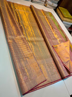 Load image into Gallery viewer, Classic Blush Pink Tint Bridal Elegance Tissue Kanchipuram Handloom Silk Saree SS27988
