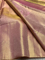 Load image into Gallery viewer, Classic Pastel Pink 2gm Zari Bridal Elegance Kanchipuram Handloom Silk Saree SS24391
