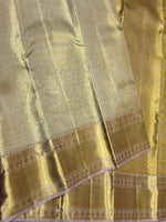 Load image into Gallery viewer, Classic Shimmer Gold 2gm Zari Brocade Tissue Bridal Elegance Kanchipuram Handloom Silk Saree SS26659
