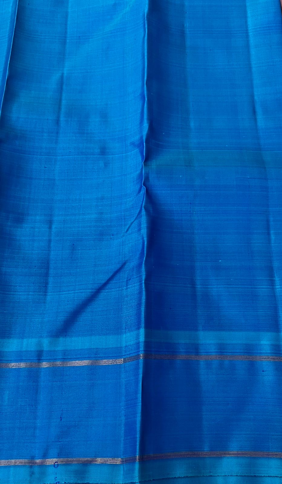 Classic Lavender & Azure Blue 4gm Zari Bridal Elegance Kanchipuram Handloom Silk Saree SS23762