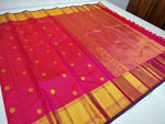 Load image into Gallery viewer, Classic Hot Pink Elegance Kanchipuram Handloom Silk Saree SS24831
