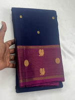Load image into Gallery viewer, Classic Plum &amp; Wine Red 2gm Zari Bridal Elegance Kanchipuram Handloom Silk Saree SS27261
