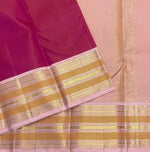 Load image into Gallery viewer, Classic Blush Pink &amp; Ruby Pink 1gm Zari Korvai Bridal Elegance Kanchipuram Handloom Silk Saree SS28116

