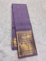 Load image into Gallery viewer, Classic Lavender 2gm Zari Bridal Elegance Kanchipuram Handloom Silk Saree SS28254
