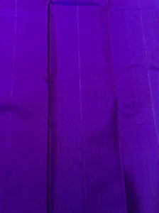 Classic Sky Blue & Violet 2gm Zari Kanchipuram Handloom Silk Saree SS26214