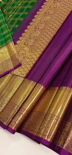 Load image into Gallery viewer, Classic Green &amp; Vadamalli Bridal Elegance Kanchipuram Handloom Silk Saree SS23587
