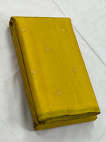 Load image into Gallery viewer, Classic Mango Yellow 2gm Zari Elegance Kanchipuram Handloom Silk Saree SS25266
