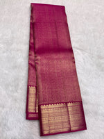 Load image into Gallery viewer, Classic Deep Pink 2gm Zari Bridal Elegance Kanchipuram Handloom Silk Saree SS28260
