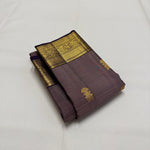 Load image into Gallery viewer, Classic Cocoa Chocolate &amp; Eminence Purple 2gm Zari Kanchipuram Handloom Silk Saree SS26054
