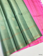 Load image into Gallery viewer, Classic Contrast Double Warp Elegance Handloom Soft Silk Saree SS28442
