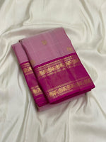 Load image into Gallery viewer, Classic Creamy Pink 1gm Zari Butta Elegance Kanchipuram Handloom Silk Saree SS28302

