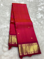 Load image into Gallery viewer, Classic Deep Pink 2gm Zari Kanchipuram Handloom Silk Saree SS25989
