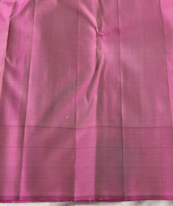 Classic Offwhite & Pink 2gm Zari Elegance Kanchipuram Handloom Silk Saree SS23703