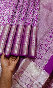 Classic Vadamalli & Silver Kanchipuram Handloom Silk Saree SS25938