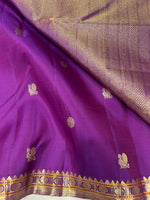 Load image into Gallery viewer, Classic Violet Kanchipuram Handloom Silk Saree SS25839
