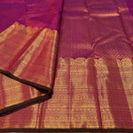 Load image into Gallery viewer, Classic Berry Pink &amp; Dark Green 2gm Zari Bridal Elegance Kanchipuram Handloom Silk Saree SS23763
