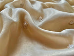Load image into Gallery viewer, Classic Oatmeal Beige Handwork Elegance Banarasi Tissue Silk Saree SS25397
