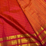 Load image into Gallery viewer, Classic Dark Orange Elegance Kanchipuram Handloom Silk Saree SS28577
