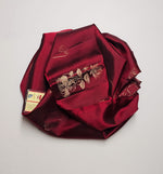 Load image into Gallery viewer, Classic Cherry Red Double Warp Elegance Handloom Soft Silk Saree SS26845
