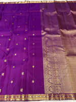 Load image into Gallery viewer, Classic Violet Kanchipuram Handloom Silk Saree SS25839
