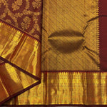 Load image into Gallery viewer, Classic Dark Chocolate Bridal Elegance Kanchipuram Handloom Silk Saree SS26862
