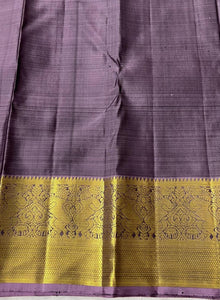 Classic Mauve 2gm Zari Bridal Elegance Kanchipuram Handloom Silk Saree SS23931