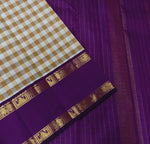 Load image into Gallery viewer, Classic Offwhite &amp; Vadamalli 2gm Zari Elegance Kanchipuram Handloom Silk Saree SS26932
