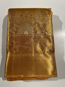 Classic Gold & Silver 1gm Zari Bridal Elegance Kanchipuram Handloom Silk Saree SS25277