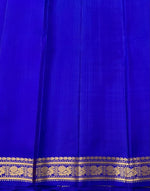 Load image into Gallery viewer, Classic Silver Grey Double Toned &amp; Royal Blue 2gm Zari Kanchipuram Handloom Silk Saree SS26390

