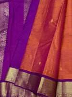 Load image into Gallery viewer, Classic Orange &amp; Vadamalli Traditional Butta Kanchipuram Handloom Silk Saree SS26595

