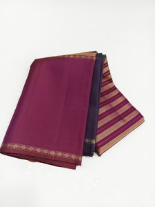 Berry Pink 2gm Zari Vintage Elegance Kanchipuram Handloom Silk Saree SS25264
