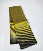 Load image into Gallery viewer, Classic Gold &amp; Charcoal Black Elegance Kanchipuram Handloom Silk Saree SS24829
