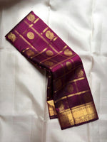 Load image into Gallery viewer, Classic Wine Red Bridal Elegance Kanchipuram Handloom Silk Saree SS27863
